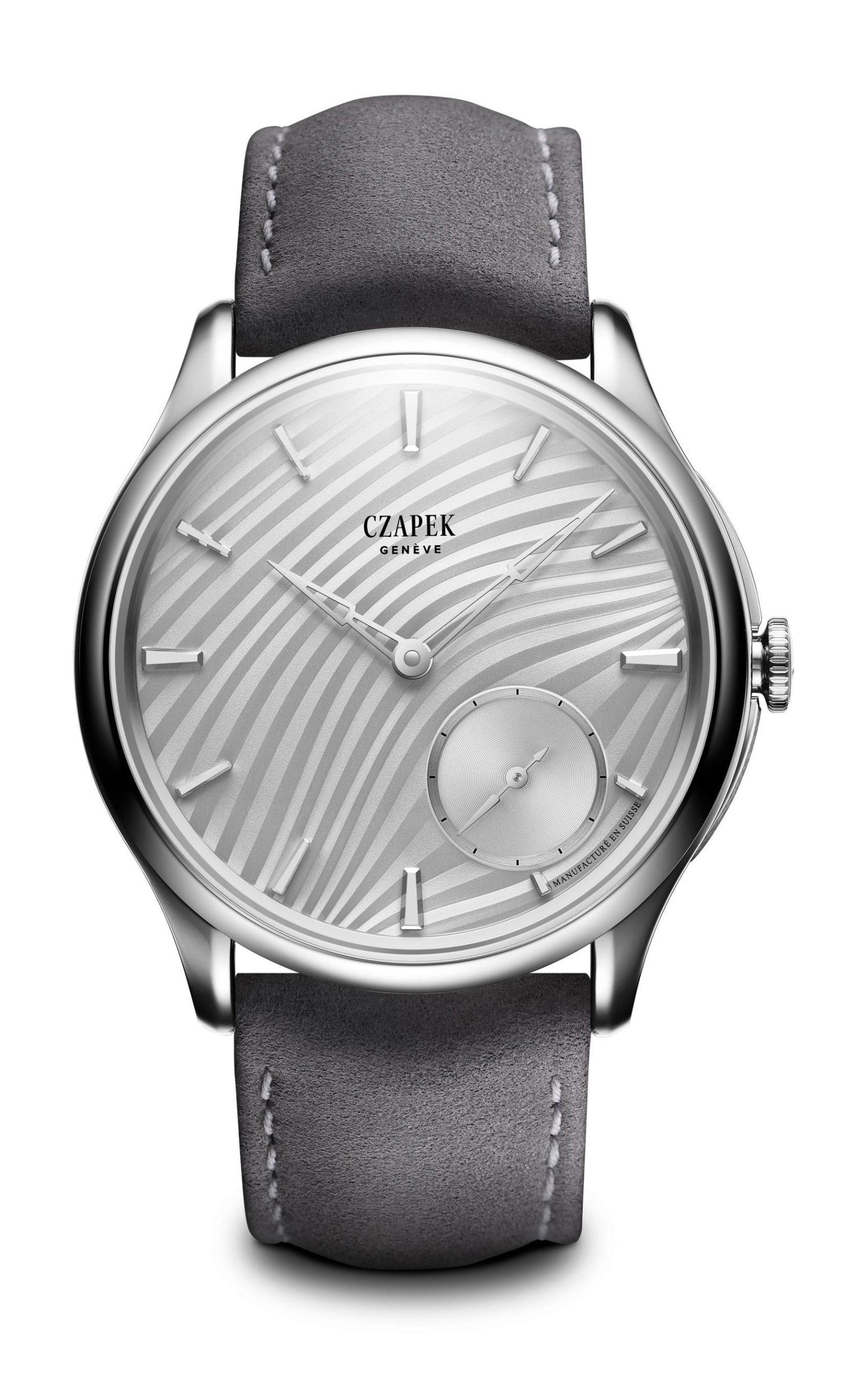 Czapek Promenade Plissé Pearl White