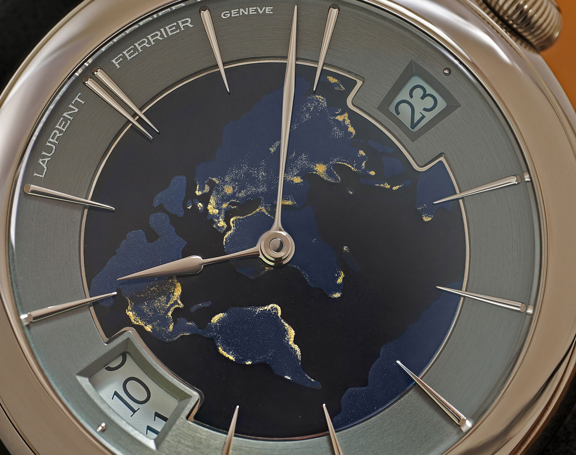Laurent Ferrier Classic Traveller Globe Night Blue