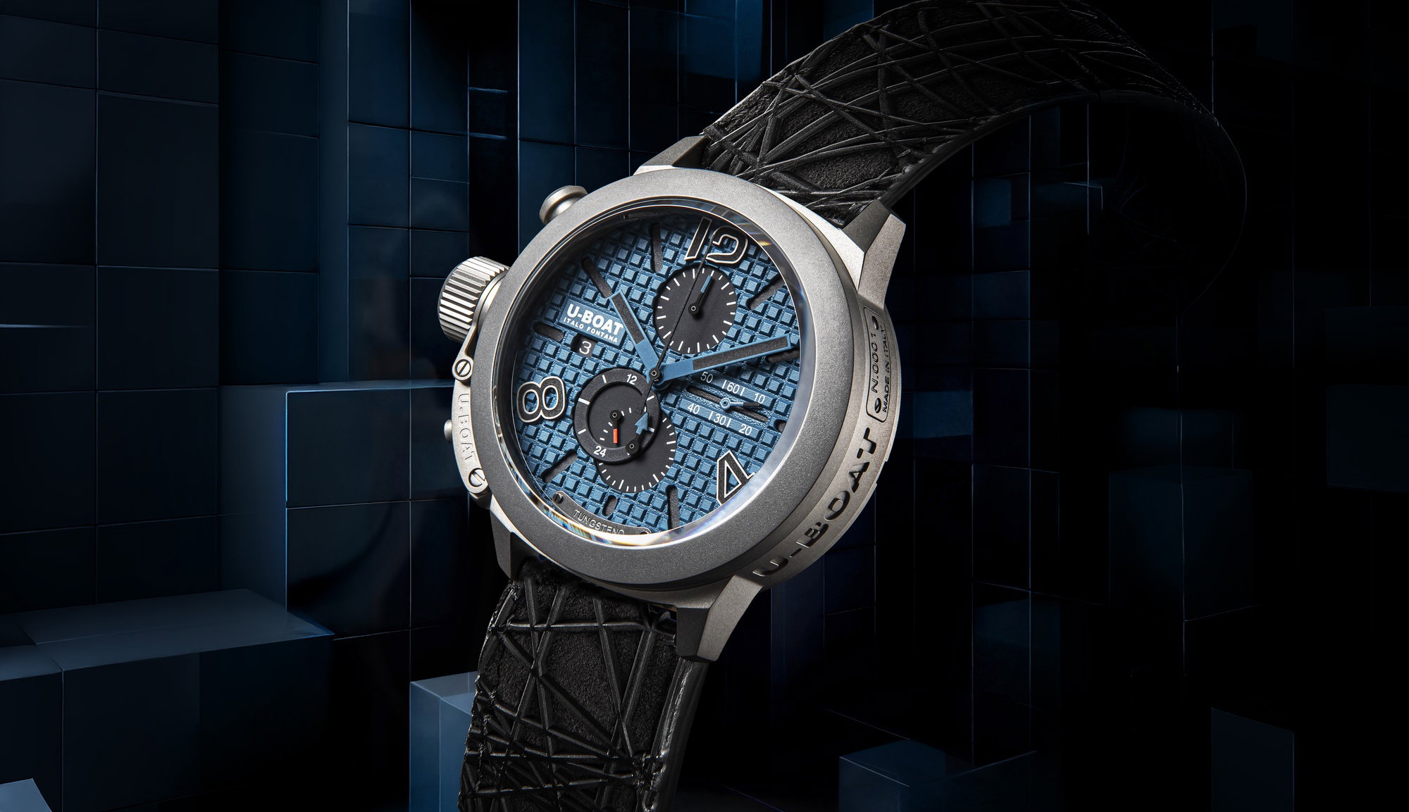 U-Boat Classico 45 Titanium Tungsten Blue