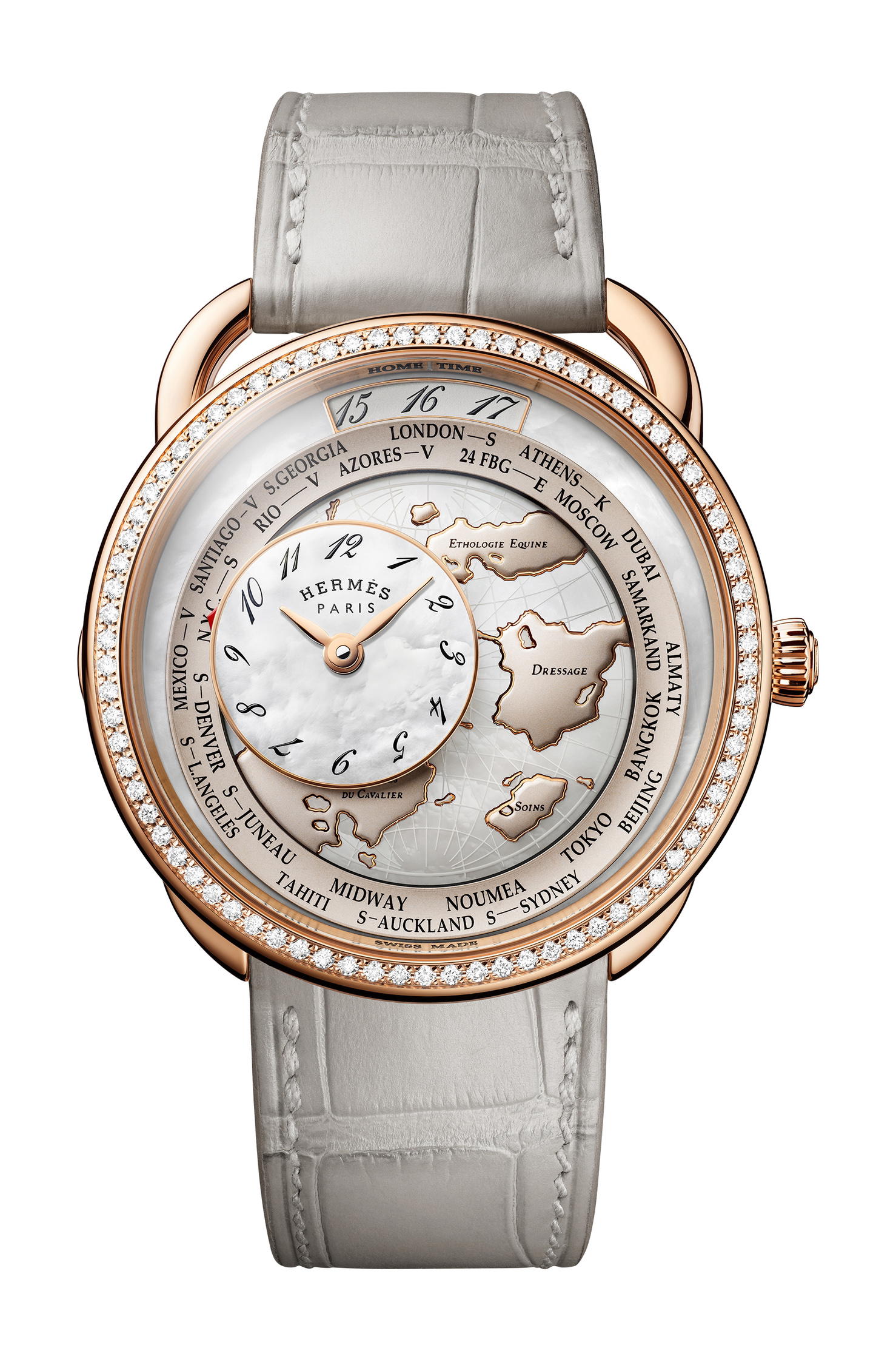 Hermès Arceau Le Temps Voyageur Or Rose