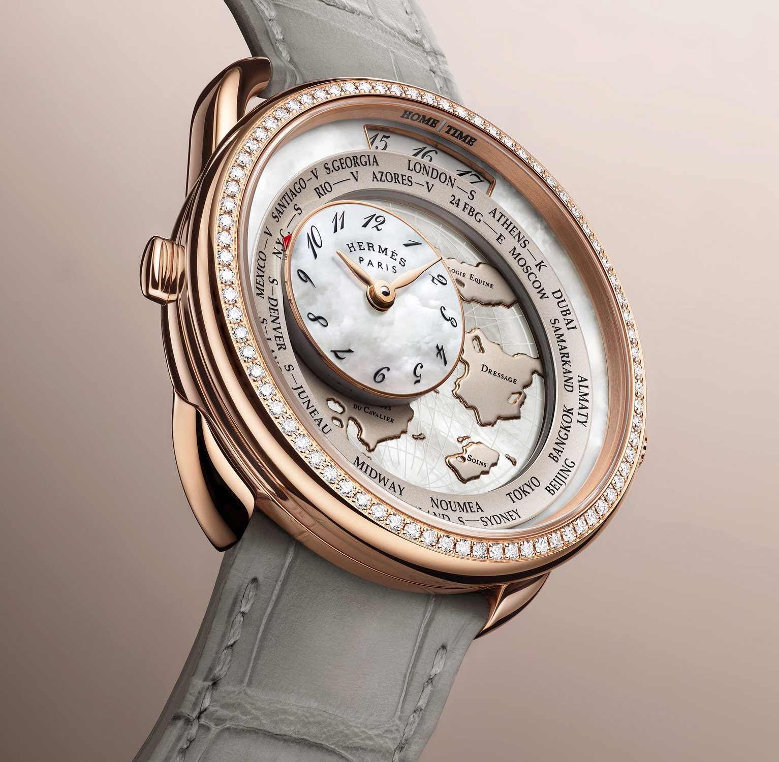 Hermès Arceau Le Temps Voyageur Or Rose