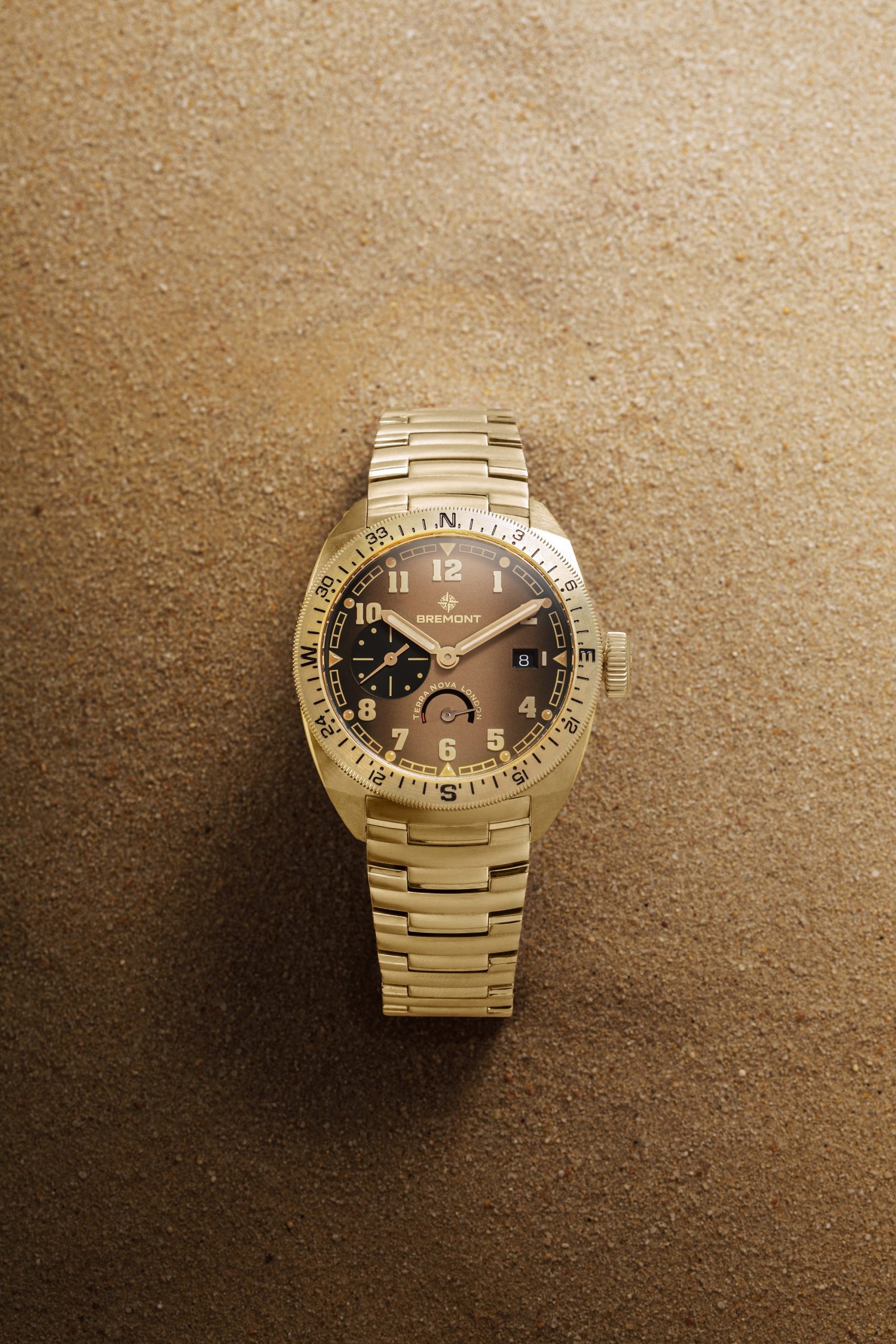 Bremont Terra Nova 40.5 Turning Bezel Power Reserve Bronze