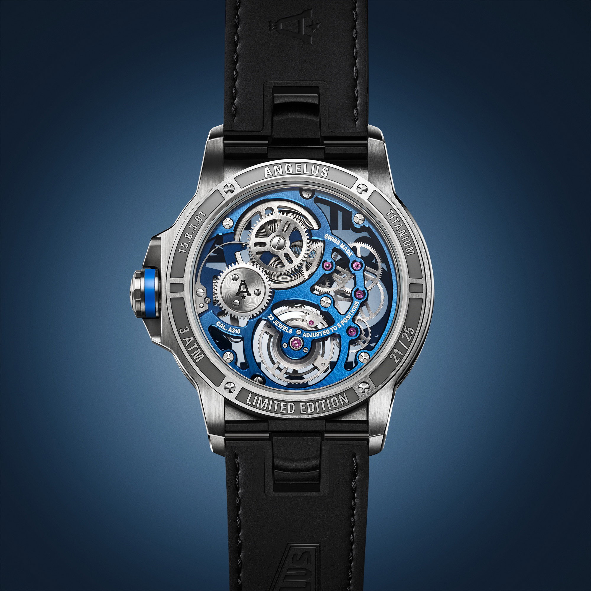 Flying Tourbillon Titanium Blue Alligator - Image 5