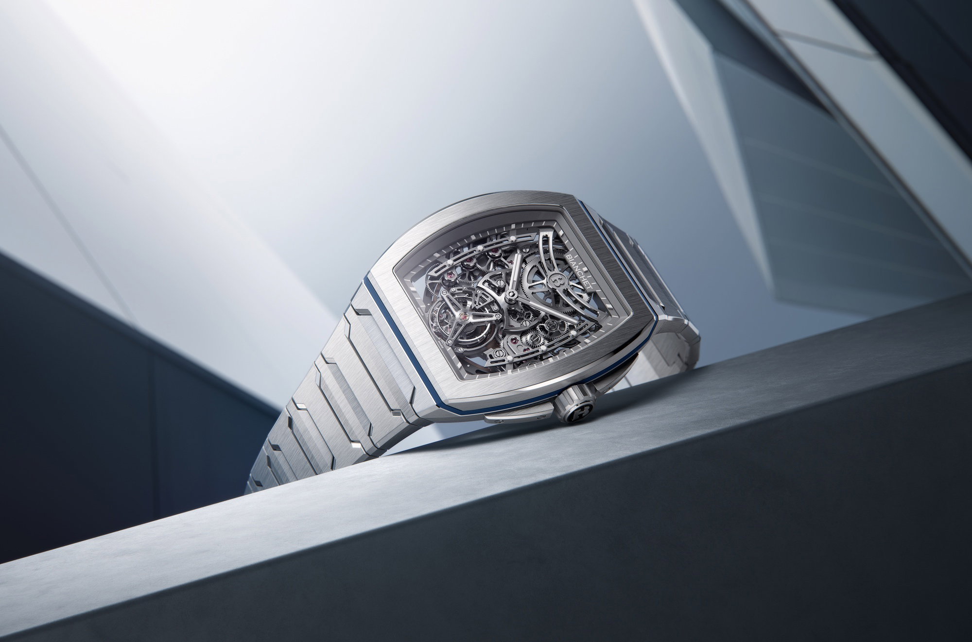 Bianchet UltraFino Titanium Skeleton Blue