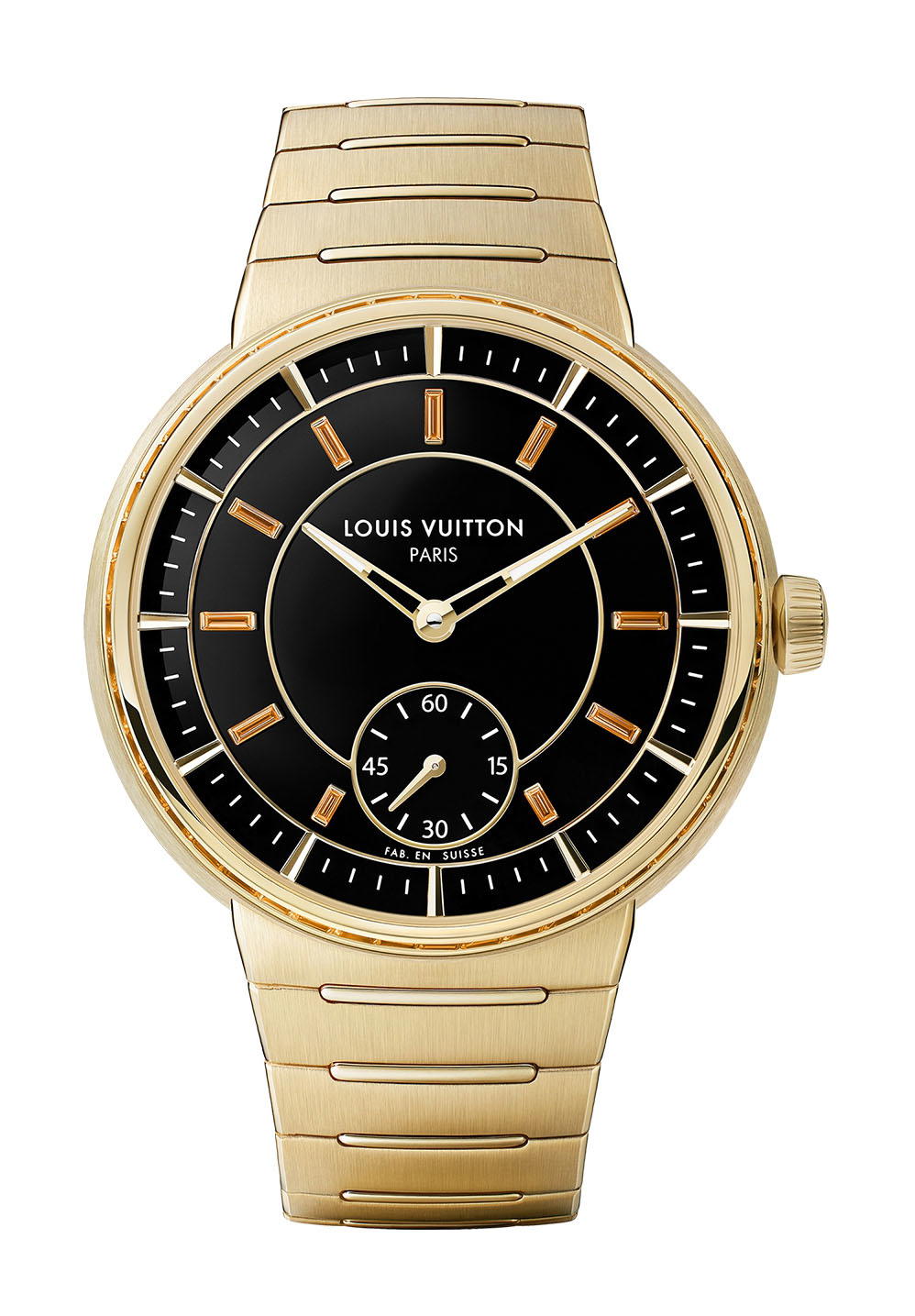 Louis Vuitton Tambour Yellow Gold Onyx