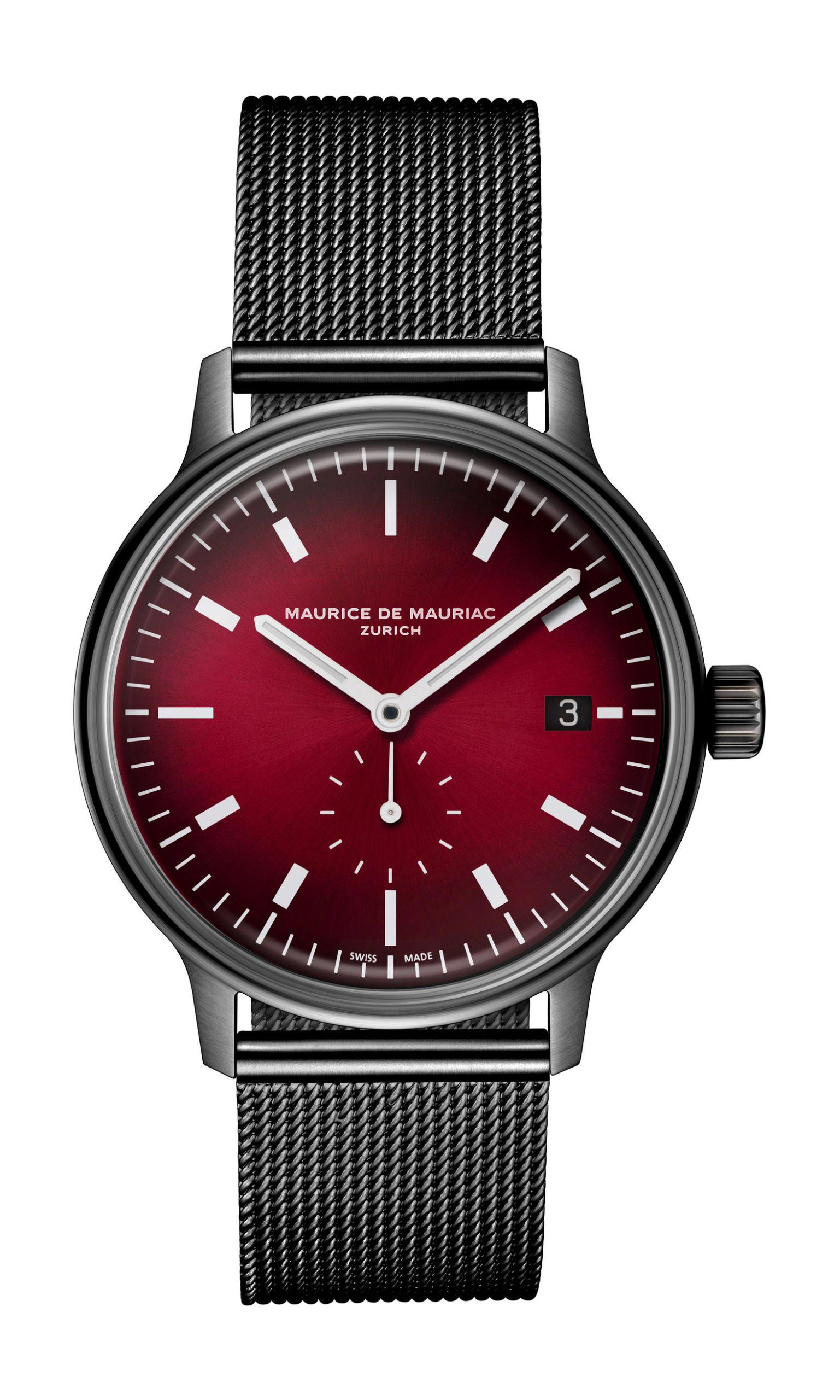 Maurice de Mauriac L3 Small Seconds Burgundy