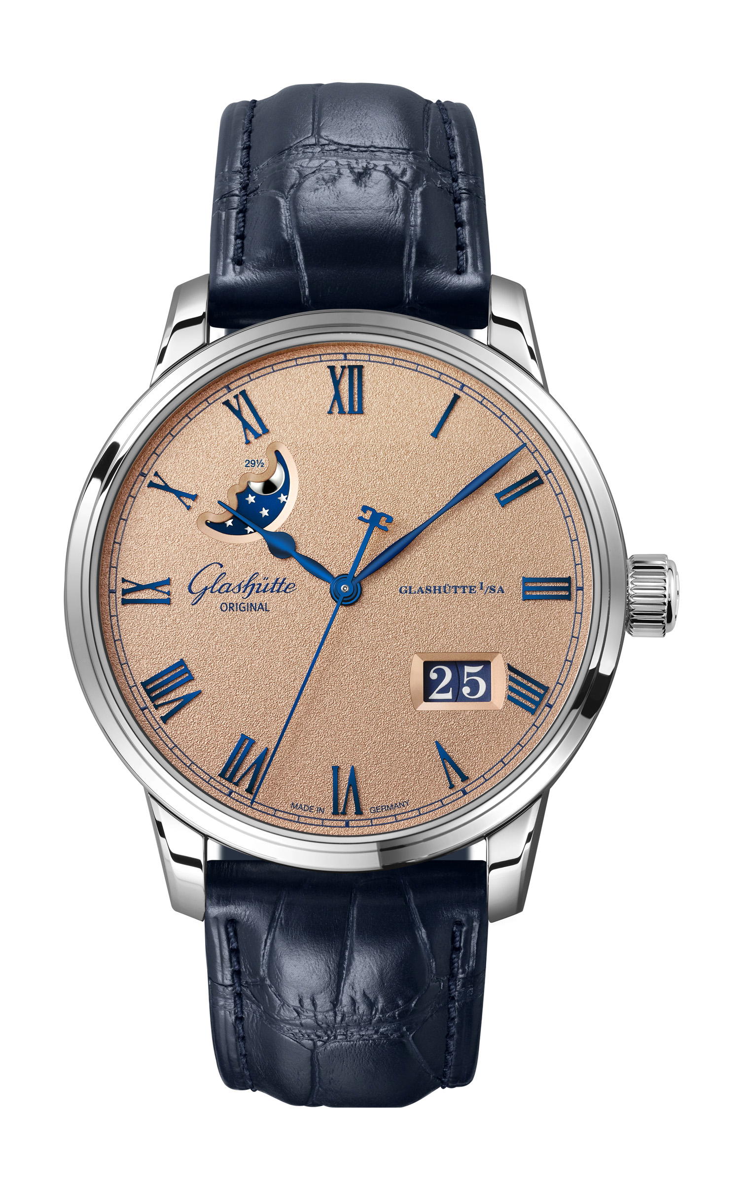 Glashütte Original Senator Excellence Panorama Date Moon Phase Frosted Copper