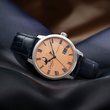 Glashütte Original Senator Excellence Panorama Date Moon Phase Frosted Copper