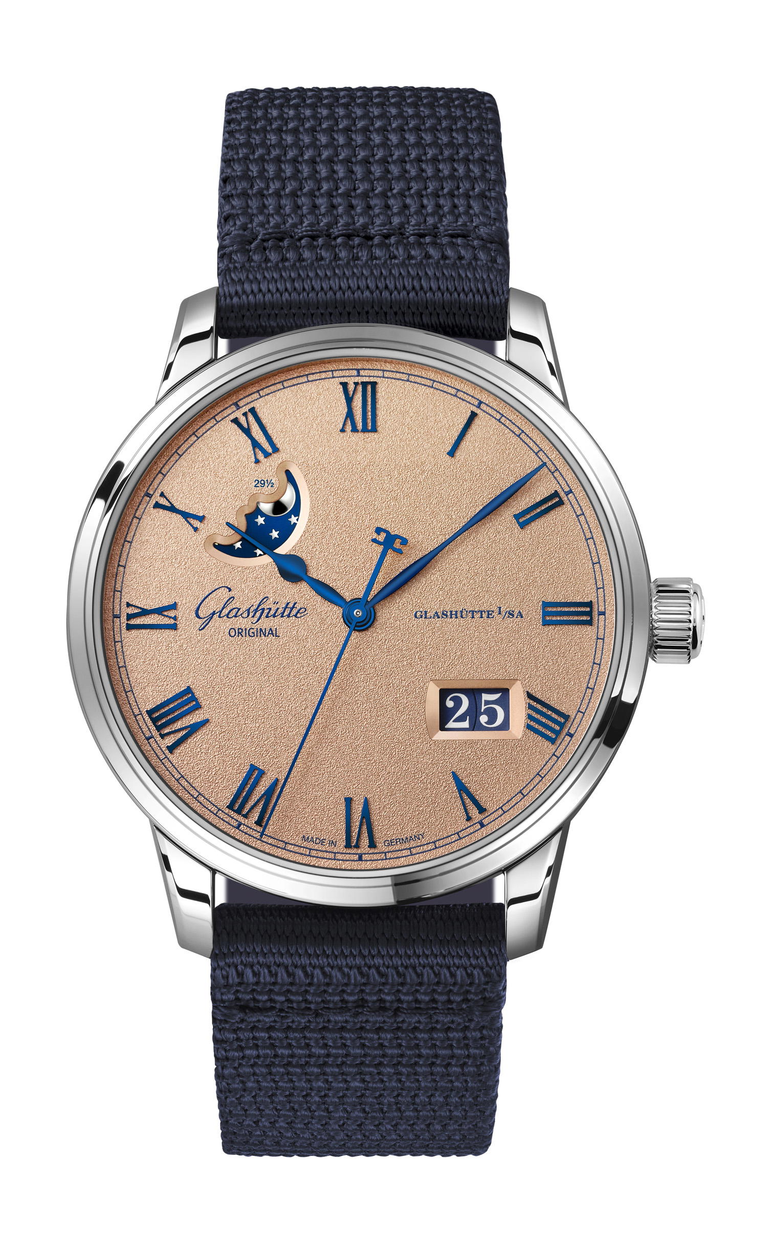 Glashütte Original Senator Excellence Panorama Date Moon Phase Frosted Copper