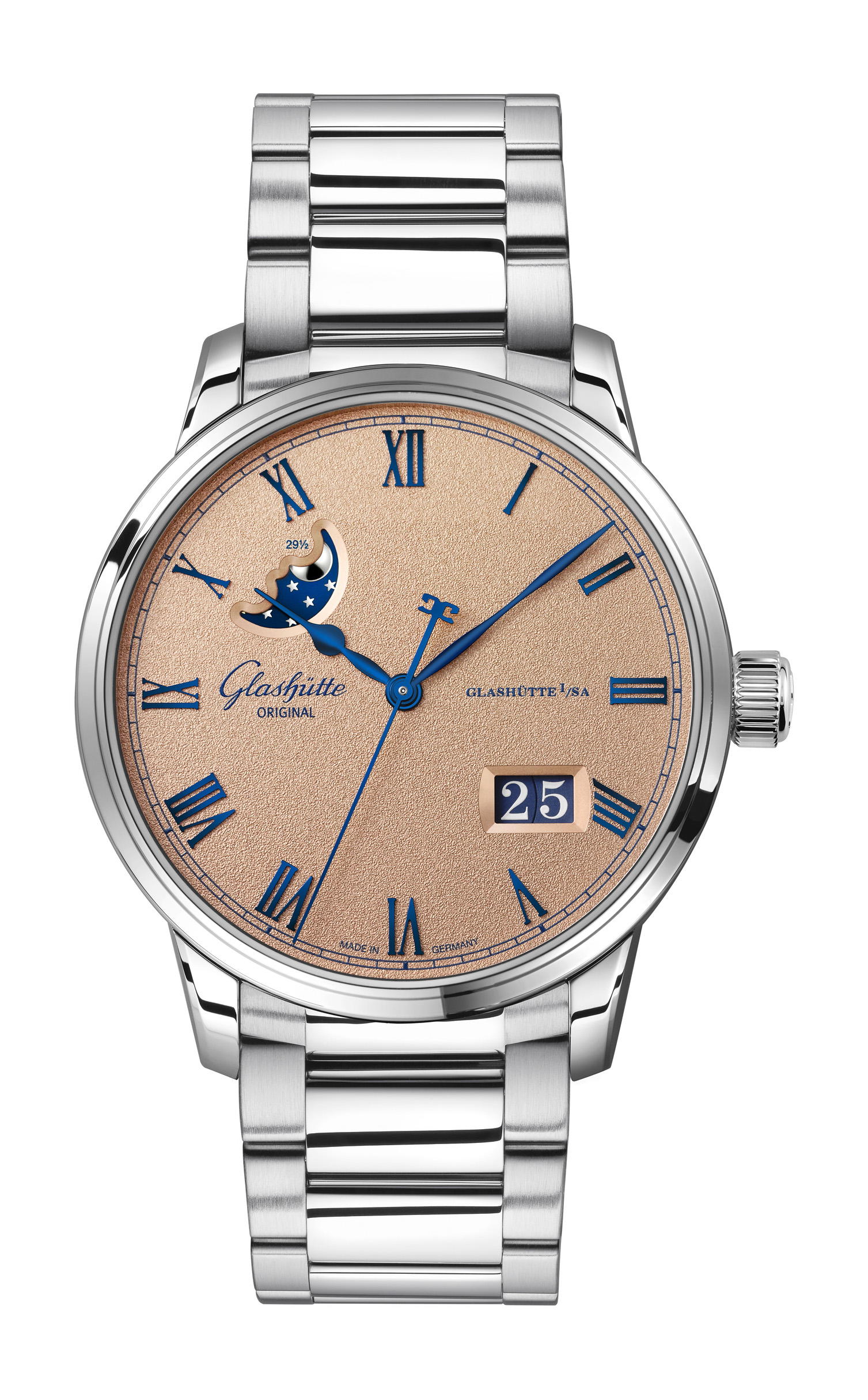 Glashütte Original Senator Excellence Panorama Date Moon Phase Frosted Copper