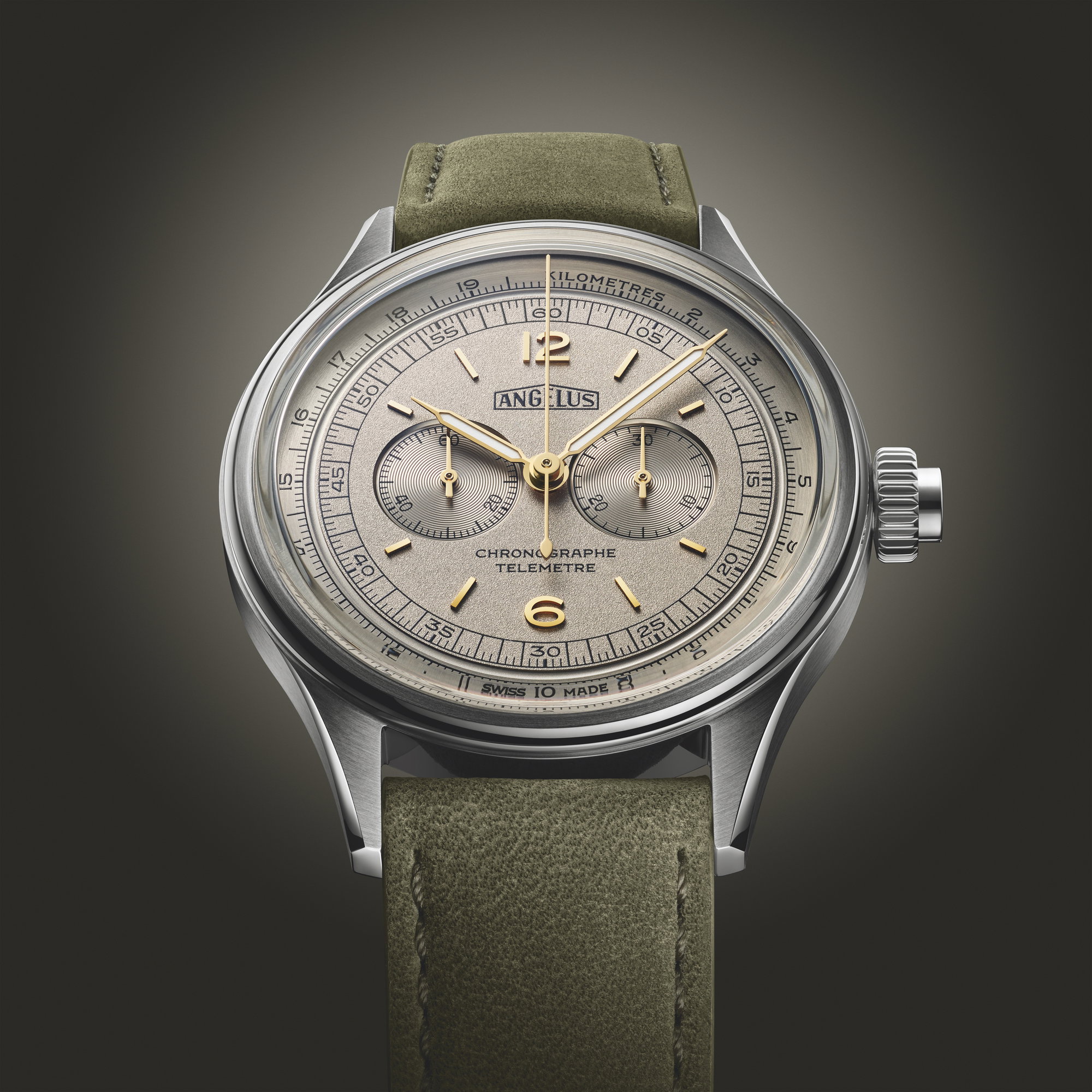 Angelus Chronographe Télémètre Yellow Gold White