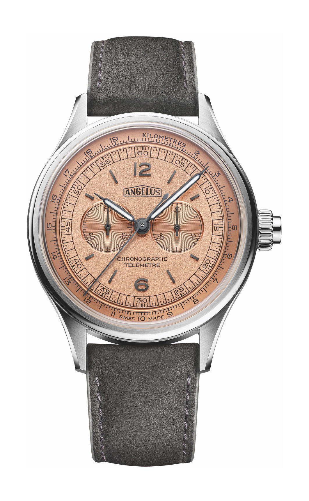Angelus Chronographe Télémètre Steel Rose