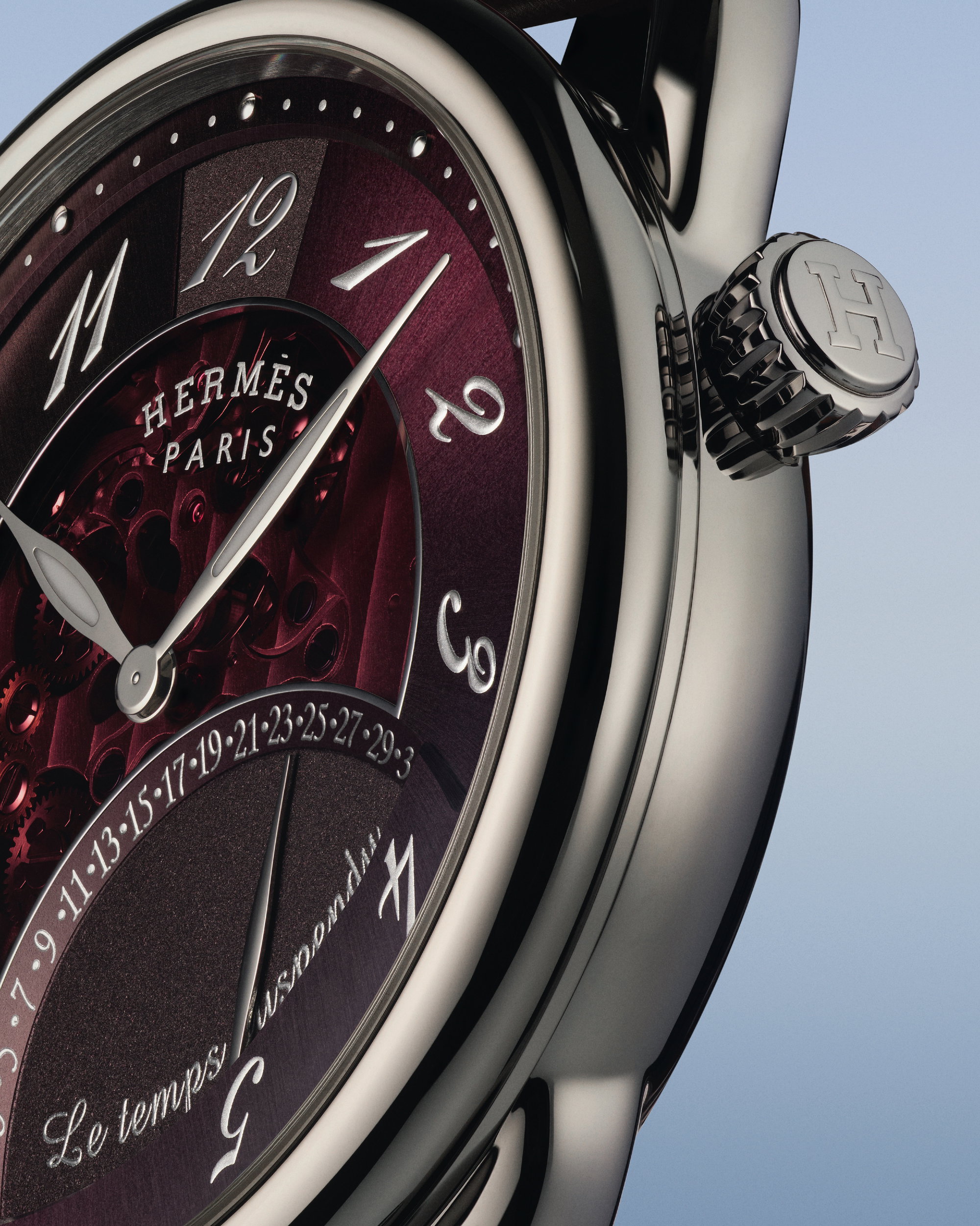 Hermès Arceau Le Temps Suspendu Rouge Sellier – 408219WW00