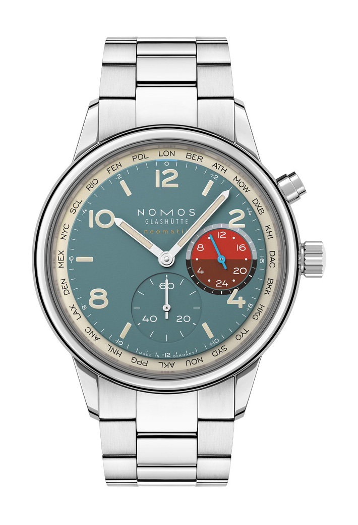 Club Sport neomatik Worldtimer Glacier