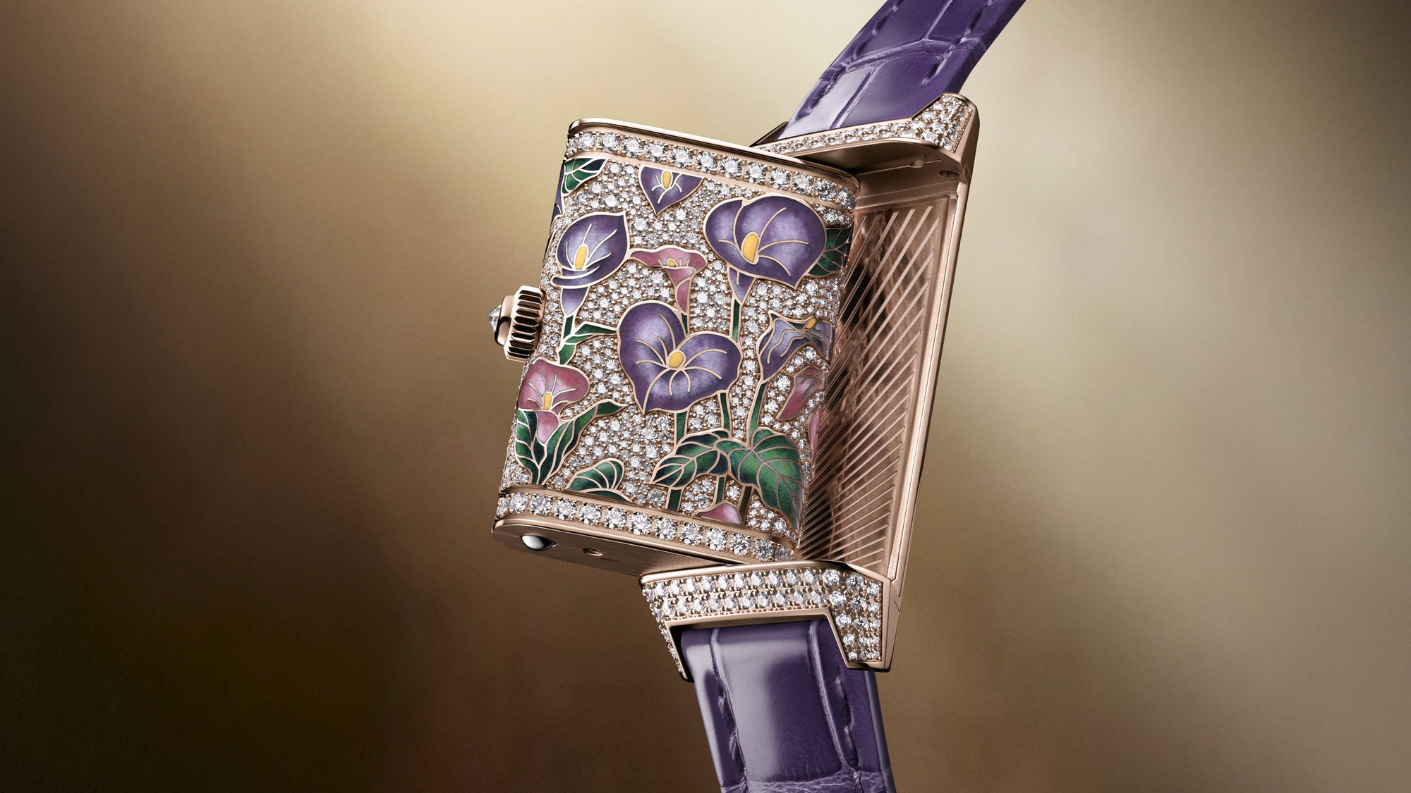 Jaeger-LeCoultre Reverso One Precious Flowers Purple Arums
