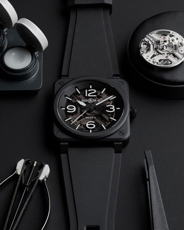 Bell &amp; Ross BR-03 Skeleton Black Ceramic