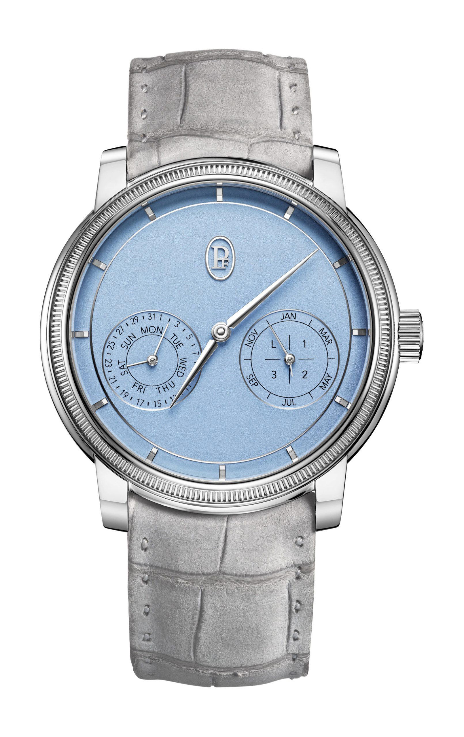Parmigiani Fleurier Toric Quantième Perpetual Platinum Morning Blue
