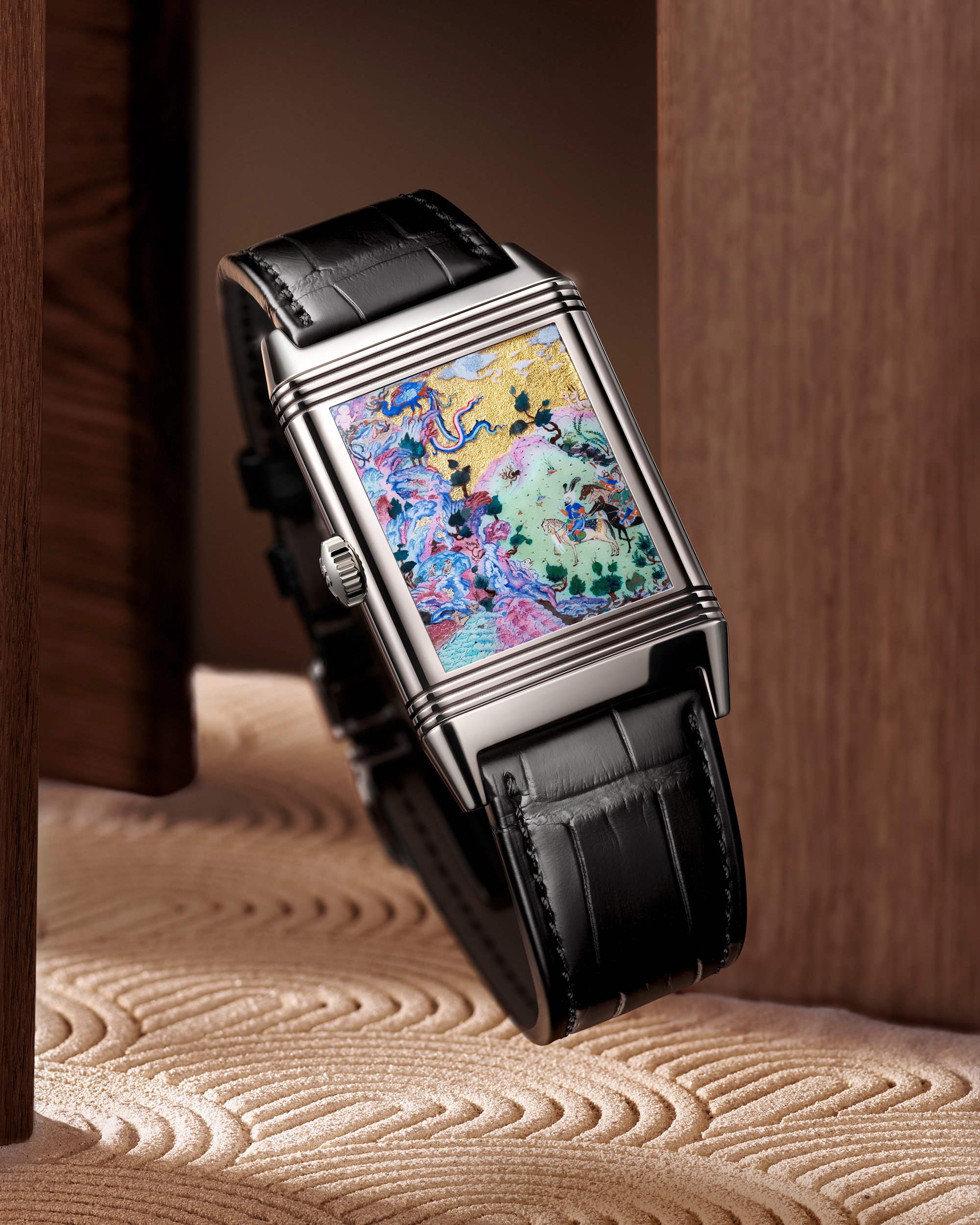 Jaeger-LeCoultre Reverso Tribute Enamel ‘Shahnameh’ – Saam Comes to Mount Alburz