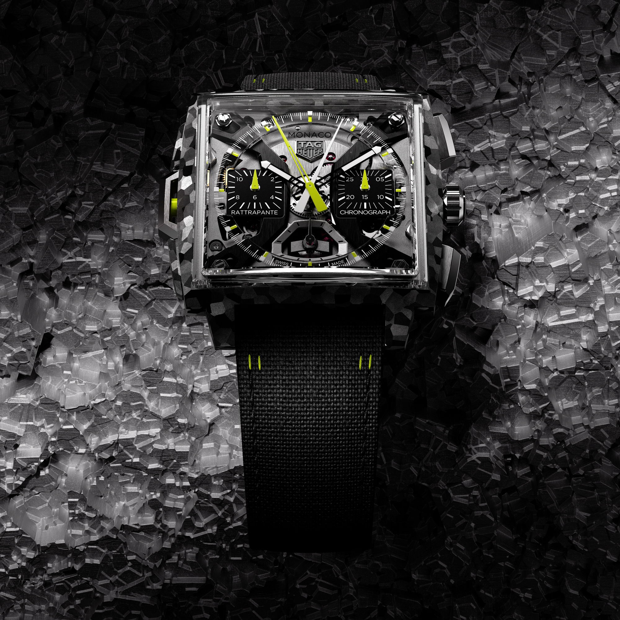 クロコーチ 1-21 TAG Heuer Monaco Split-Seconds for Only Watch | Watchonista
