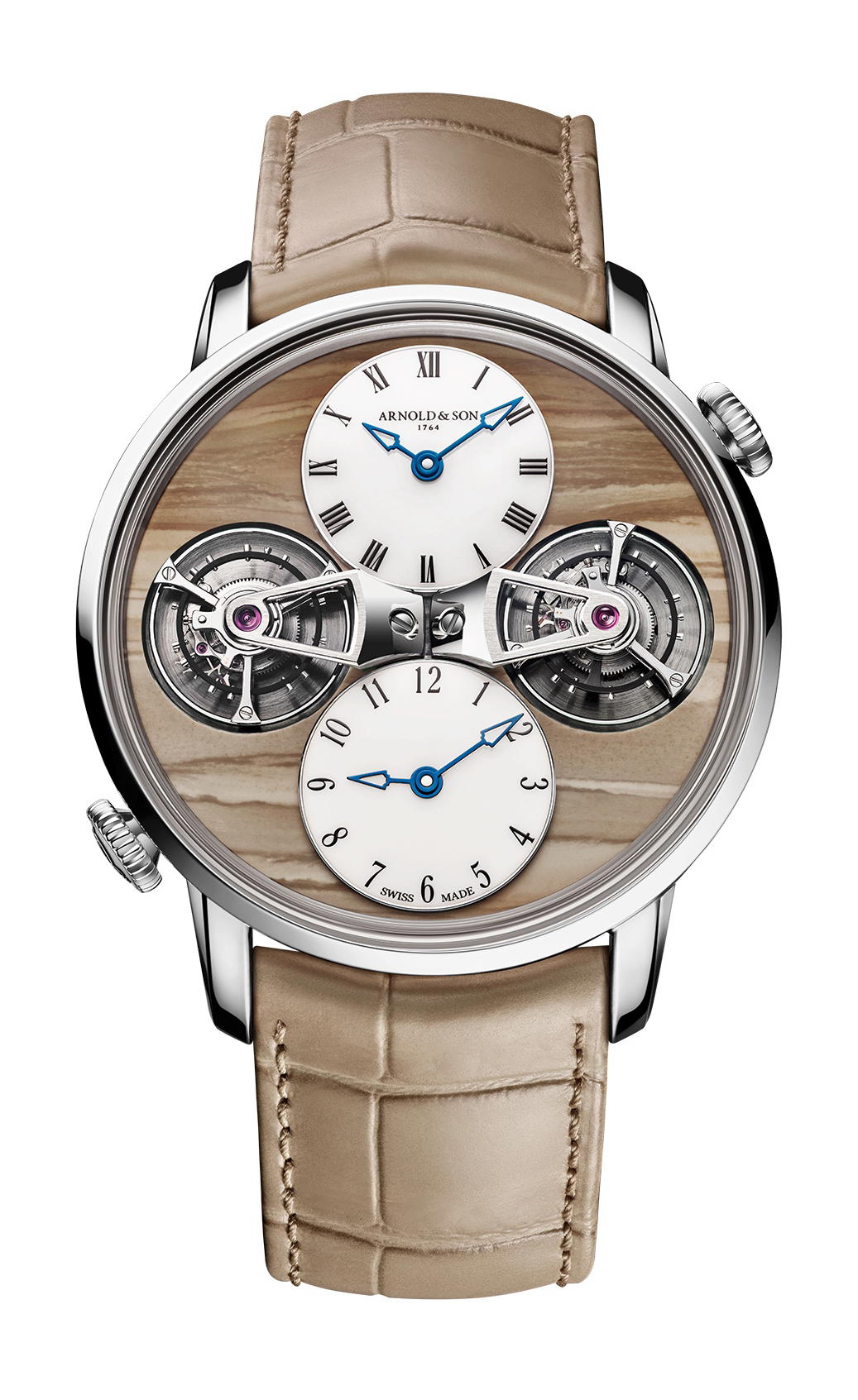 Arnold & Son Double Tourbillon White Gold X Chronopassion « Landscape »