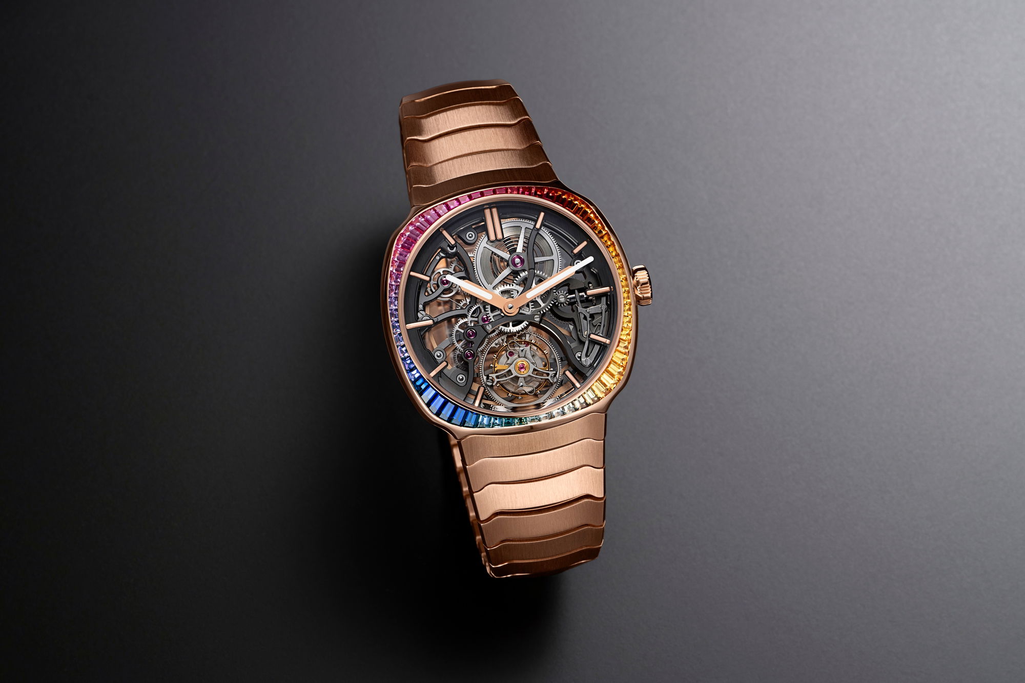 H. Moser &amp; Cie Streamliner Tourbillon Skeleton Rainbow