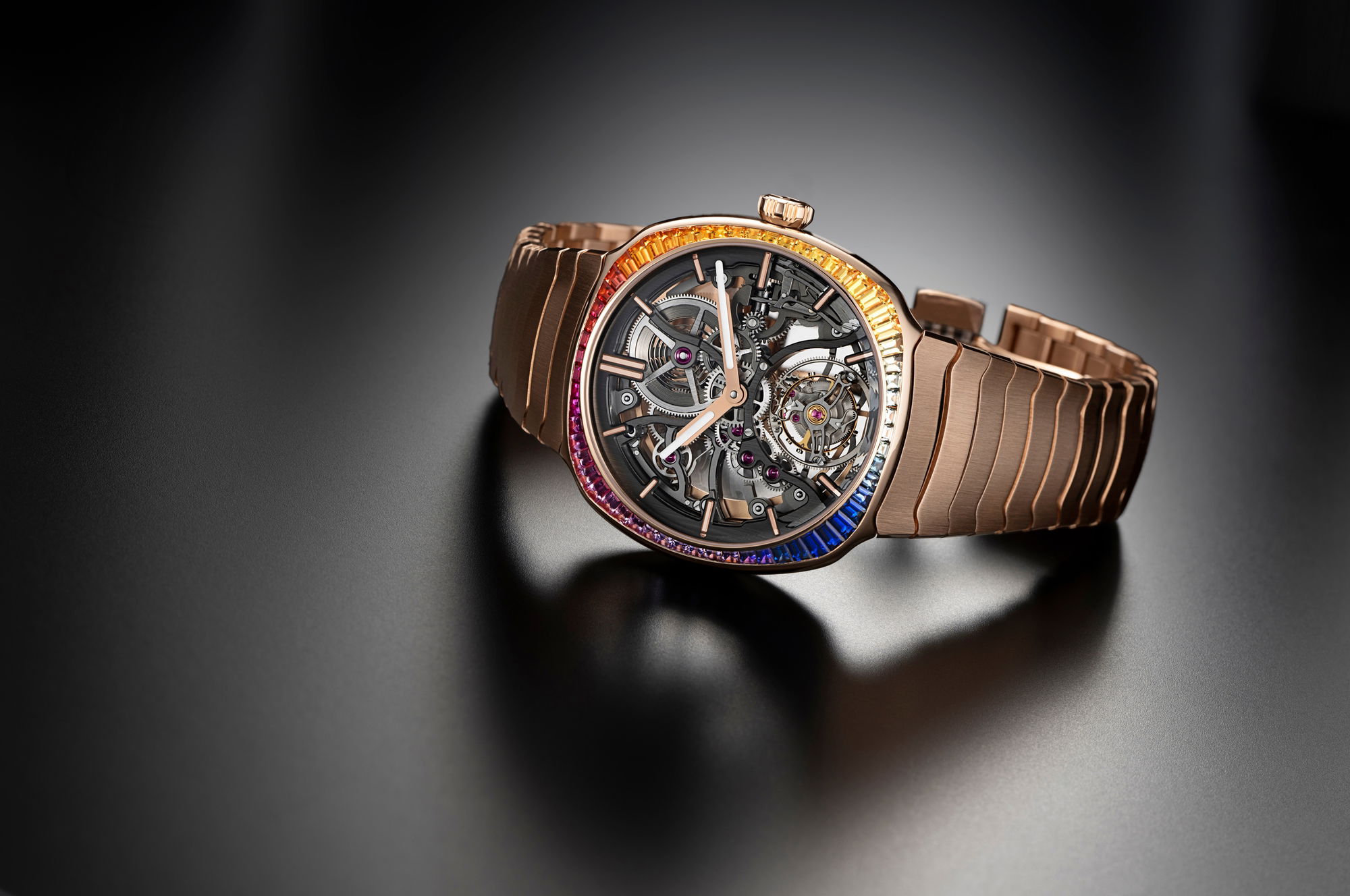 H. Moser &amp; Cie Streamliner Tourbillon Skeleton Rainbow
