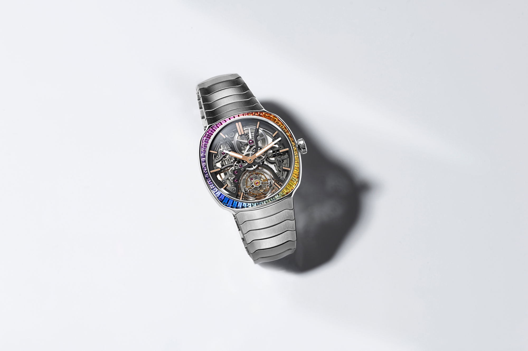 H. Moser &amp; Cie Streamliner Tourbillon Skeleton Rainbow