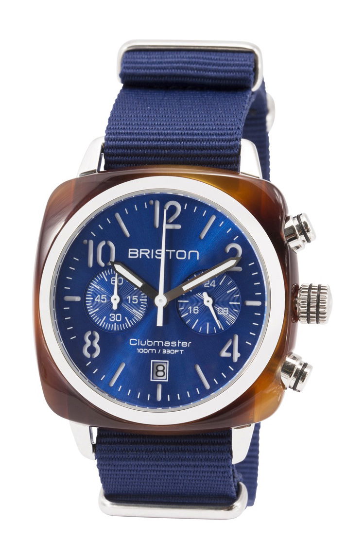 Briston Clubmaster Classic Chrono Navy Blue