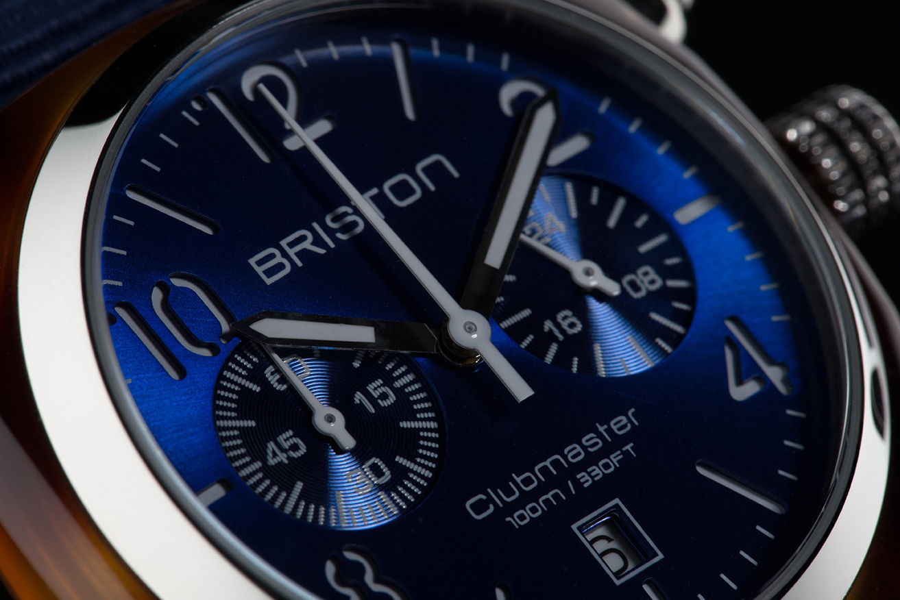 Briston Clubmaster Classic Chrono Navy Blue