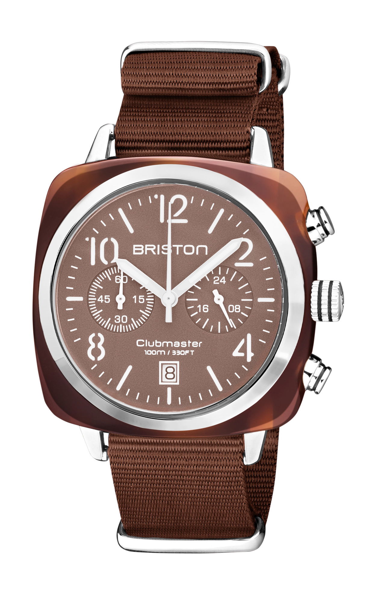 Briston Clubmaster Classic Chrono Terracotta