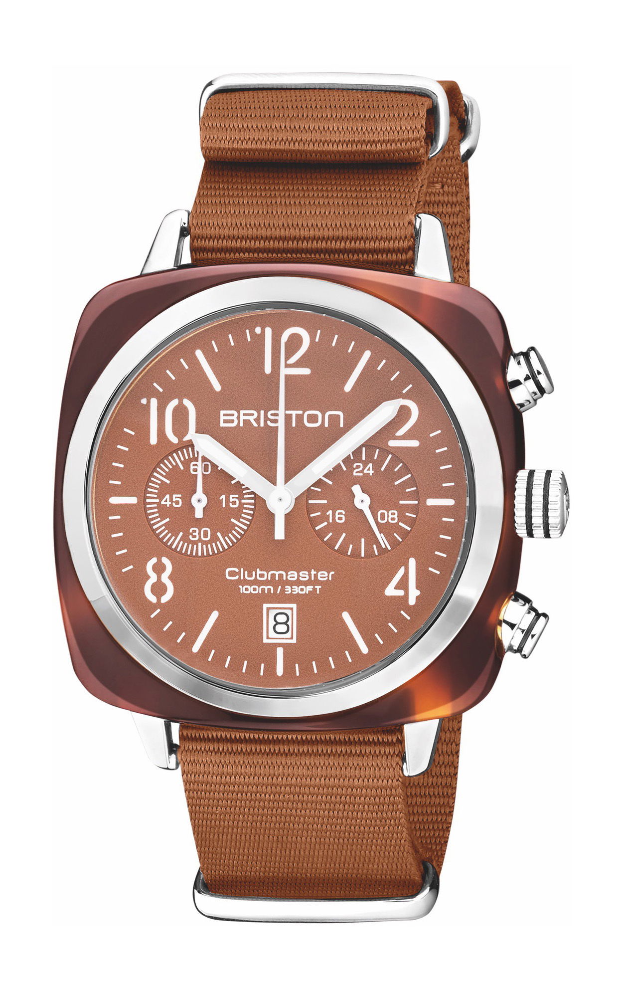 Briston Clubmaster Classic Chrono Terracotta