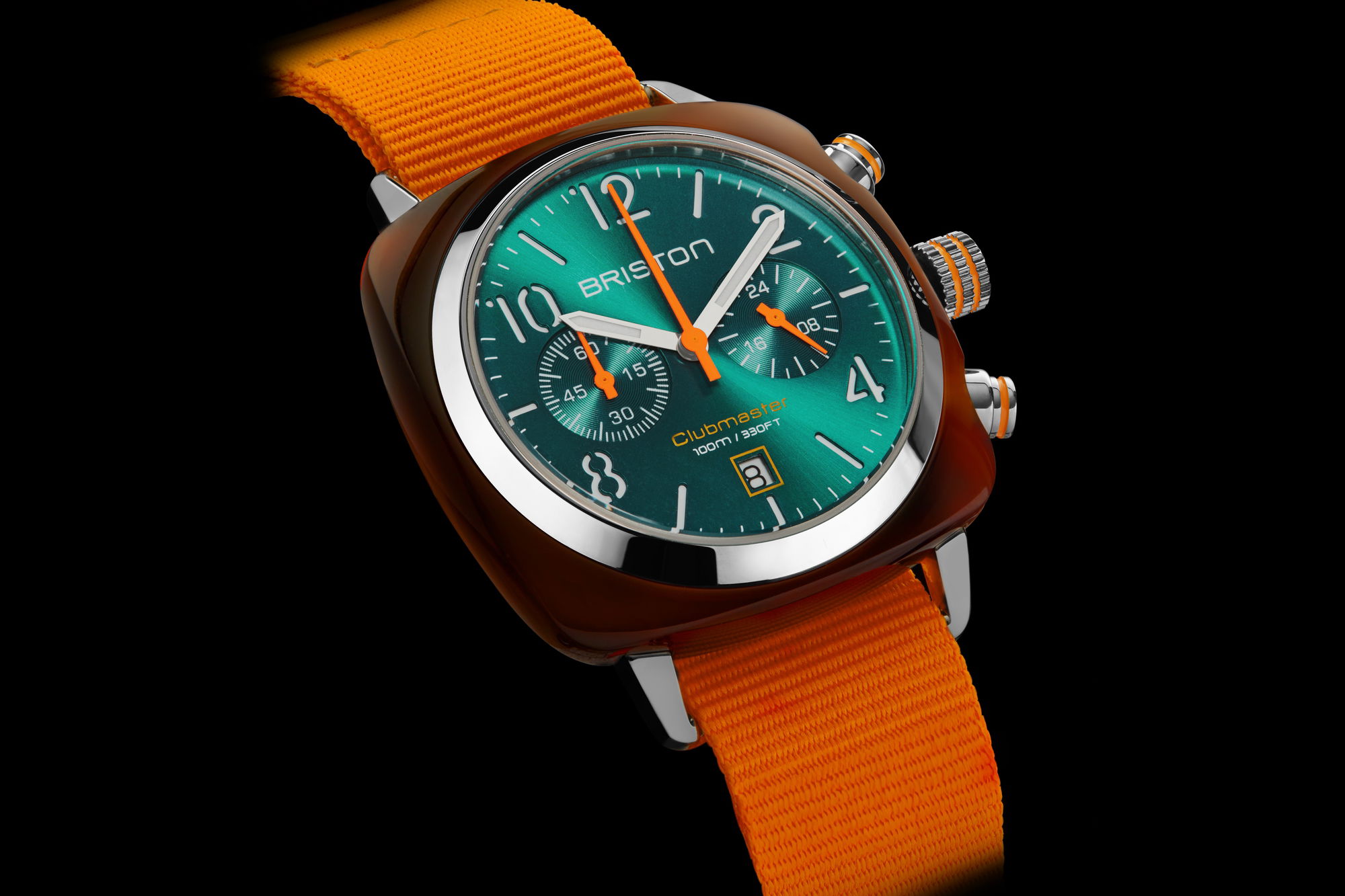 Briston Clubmaster Classic Chrono Summer Vibes Orange