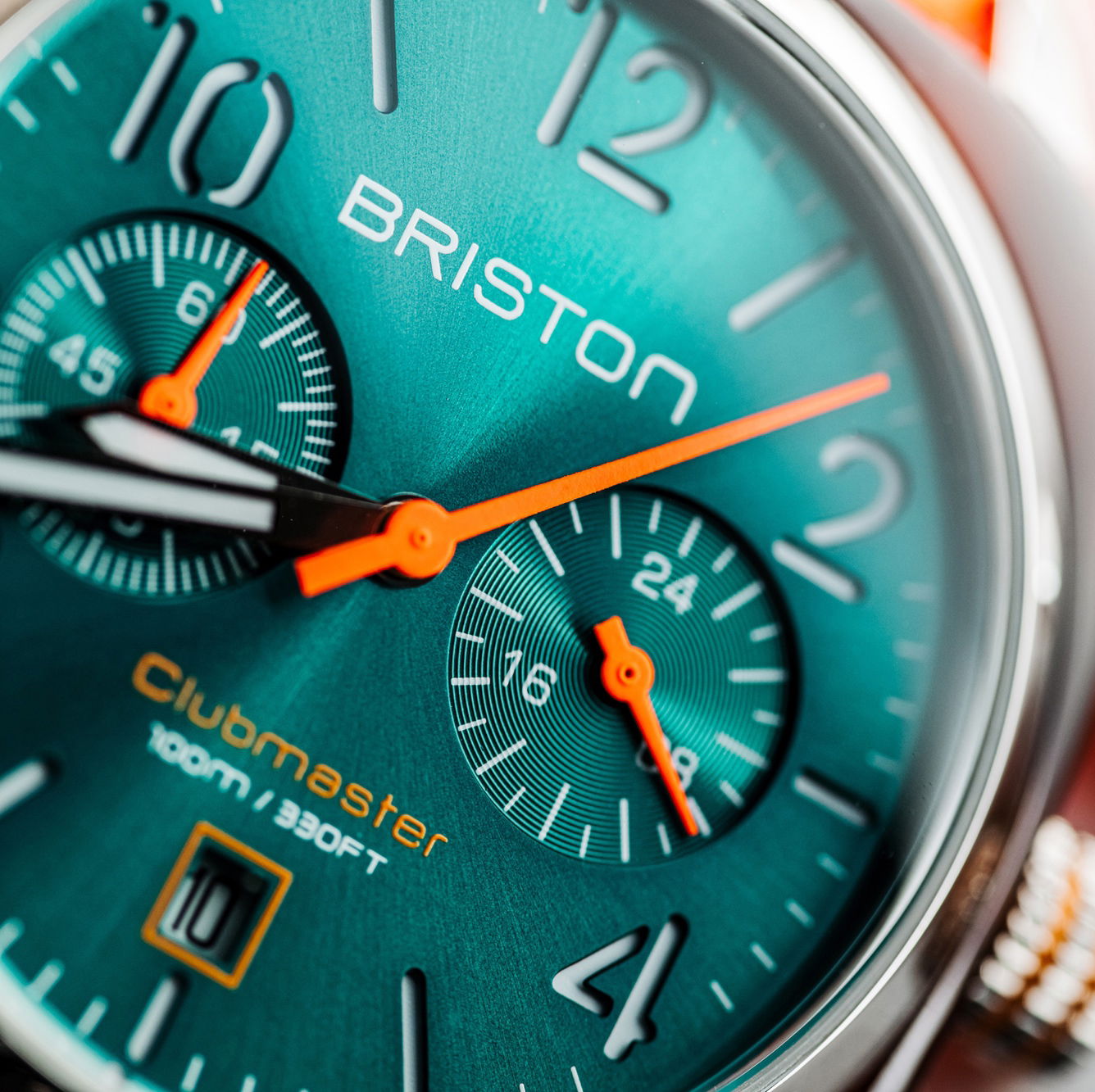 Briston Clubmaster Classic Chrono Summer Vibes Orange