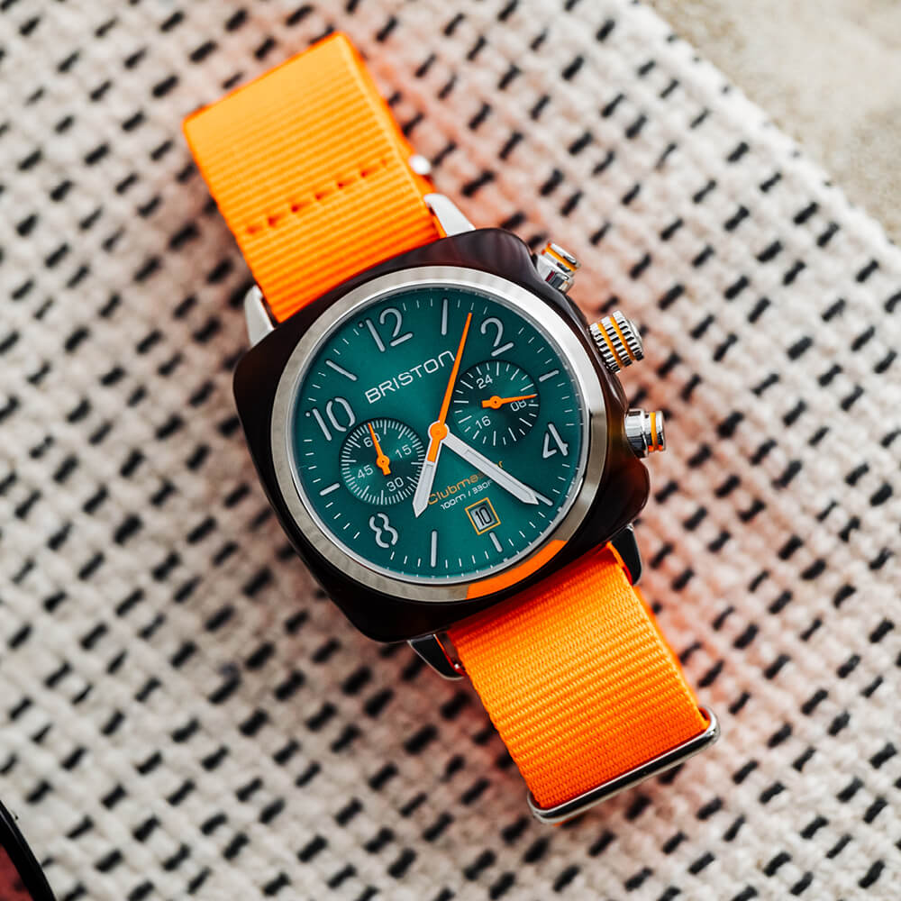 Briston Clubmaster Classic Chrono Summer Vibes Orange