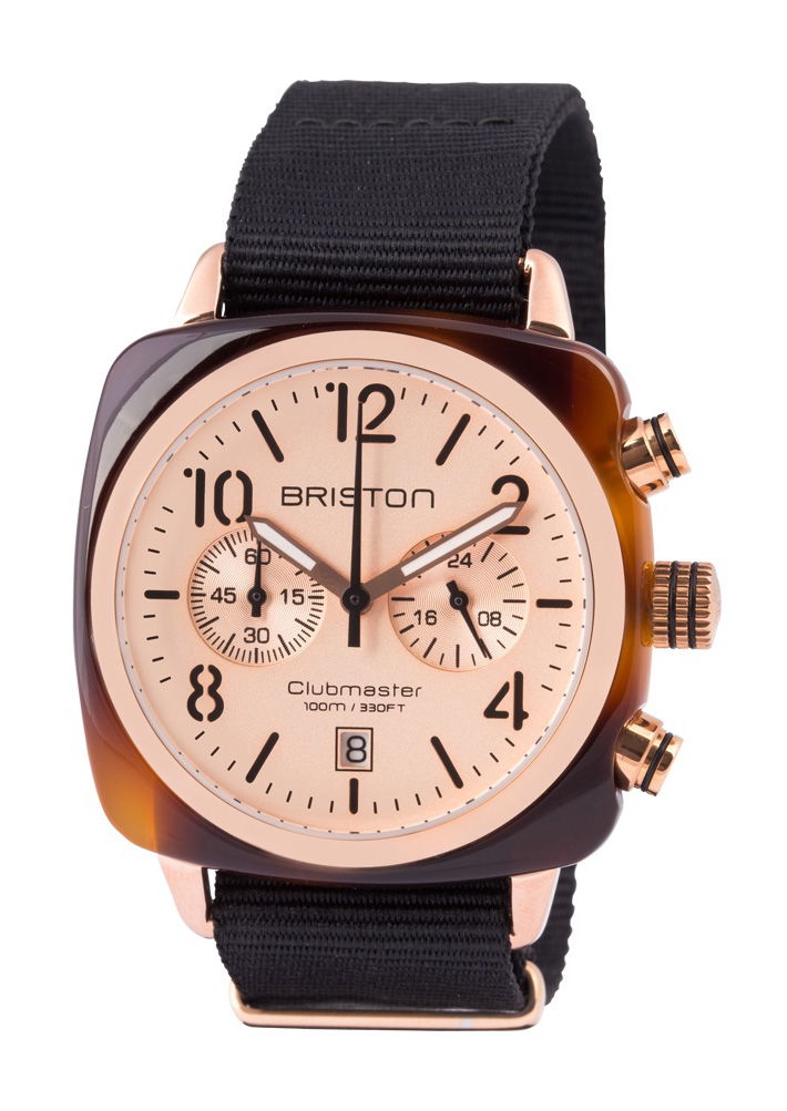 Briston Clubmaster Classic Chrono Rose Gold