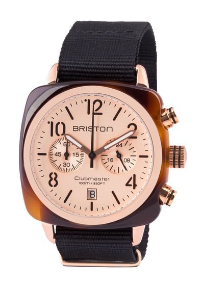 Briston Clubmaster Classic Chrono Rose Gold