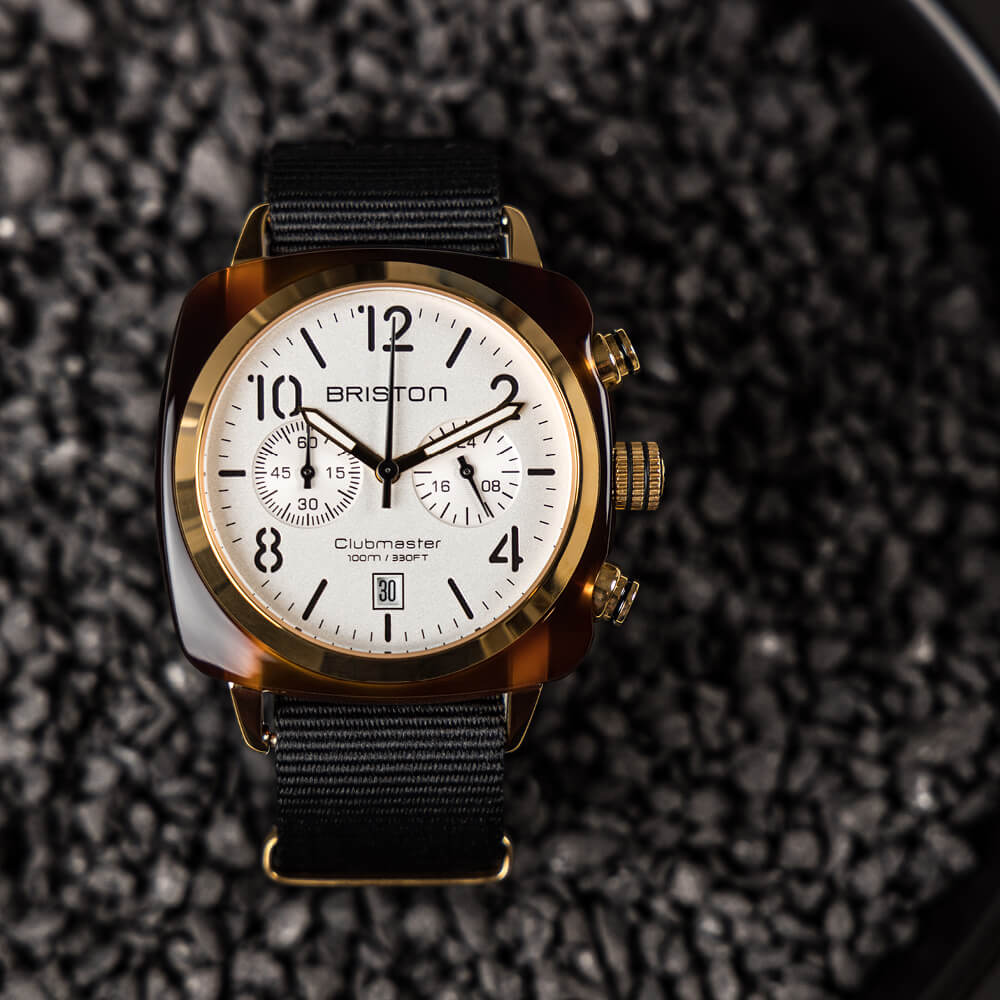 Briston Clubmaster Classic Chrono Rose Gold
