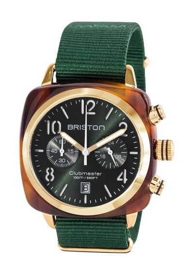 Briston Clubmaster Classic Chrono Yellow Gold