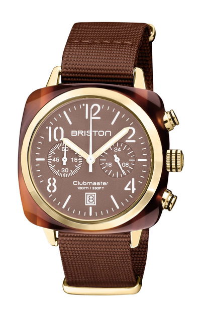 Briston Clubmaster Classic Chrono Yellow Gold