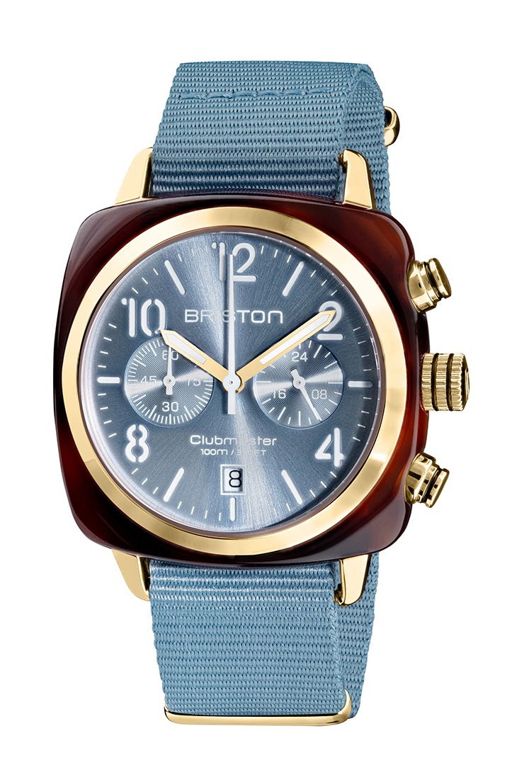 Briston Clubmaster Classic Chrono Yellow Gold