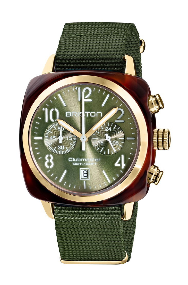 Briston Clubmaster Classic Chrono Yellow Gold