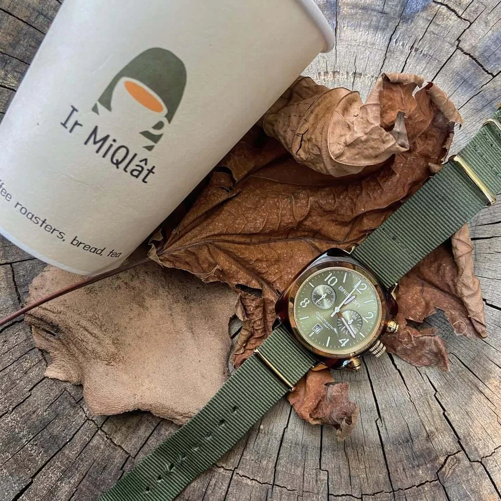 Briston Clubmaster Classic Chrono Yellow Gold