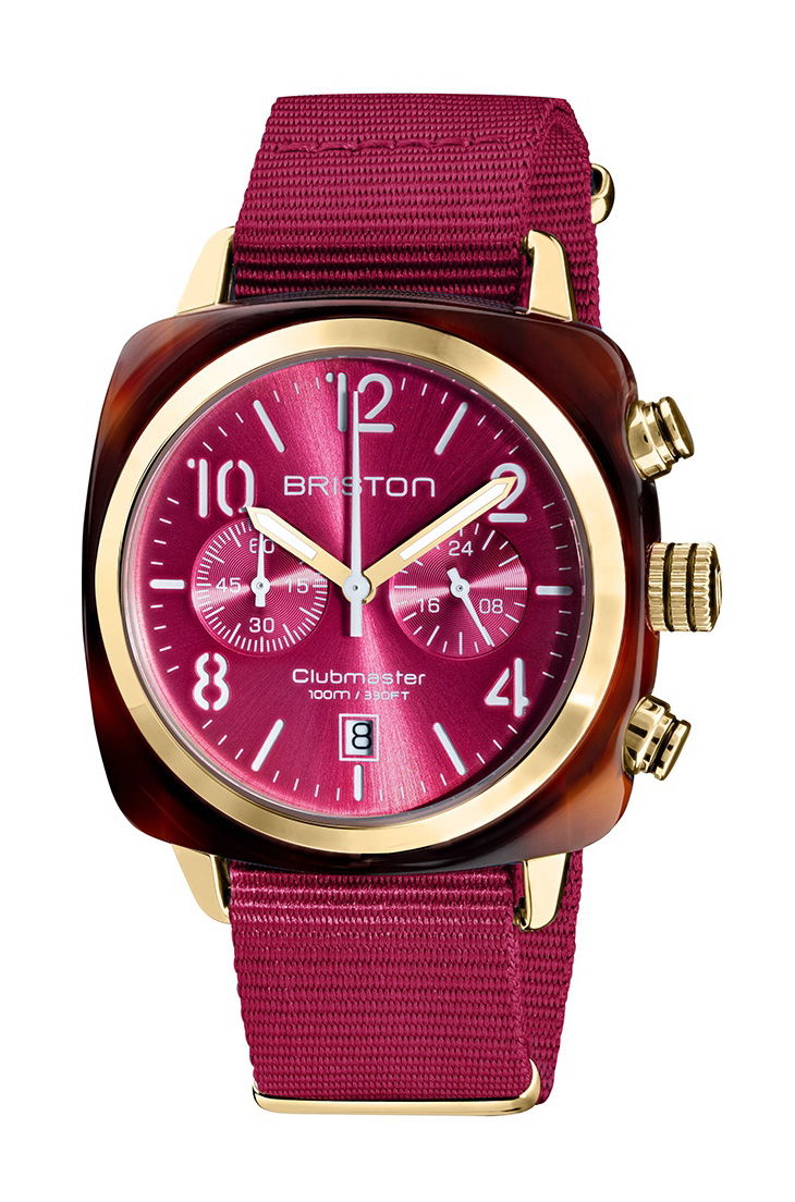 Briston Clubmaster Classic Chrono Yellow Gold