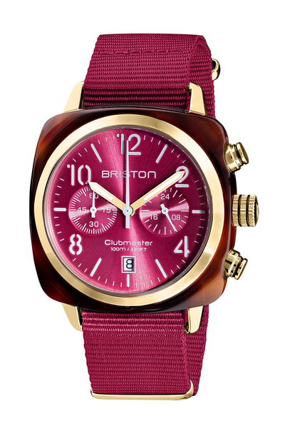 Briston Clubmaster Classic Chrono Yellow Gold