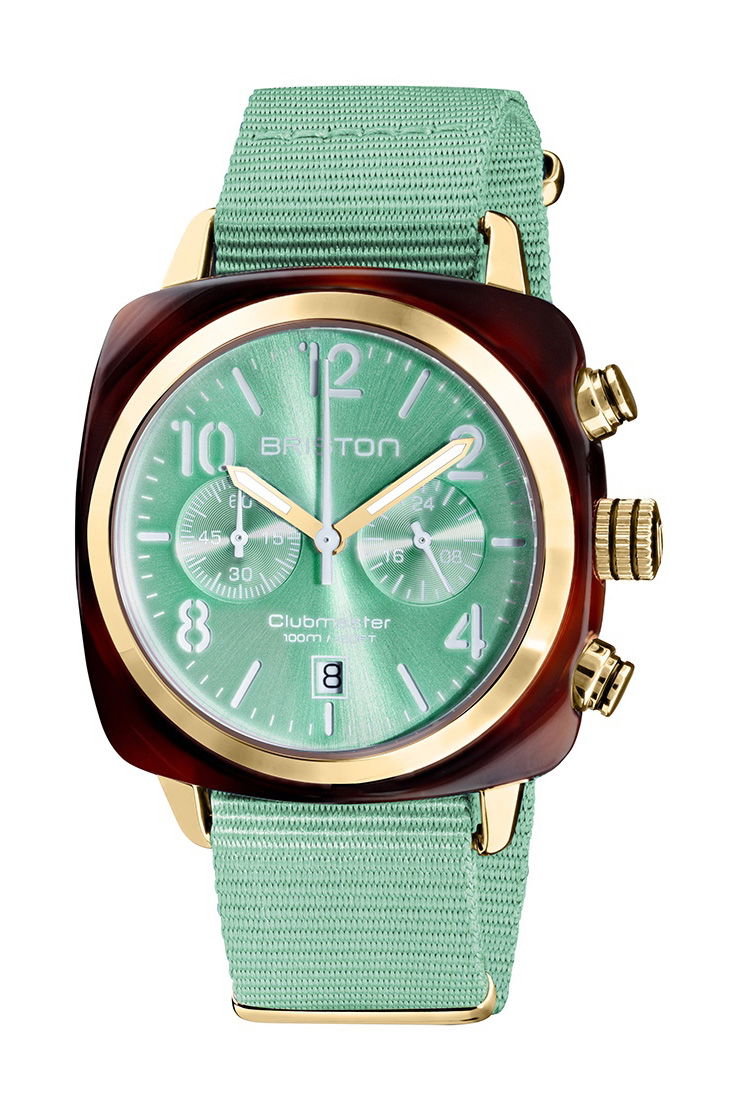 Briston Clubmaster Classic Chrono Yellow Gold