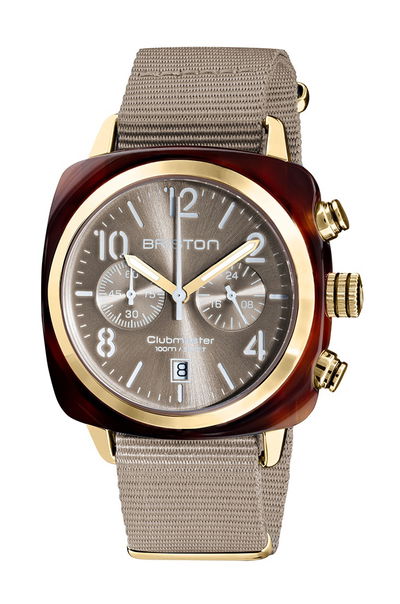 Briston Clubmaster Classic Chrono Yellow Gold
