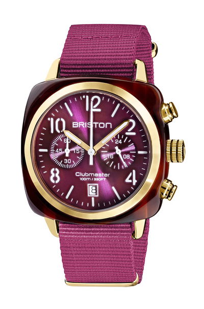 Briston Clubmaster Classic Chrono Yellow Gold