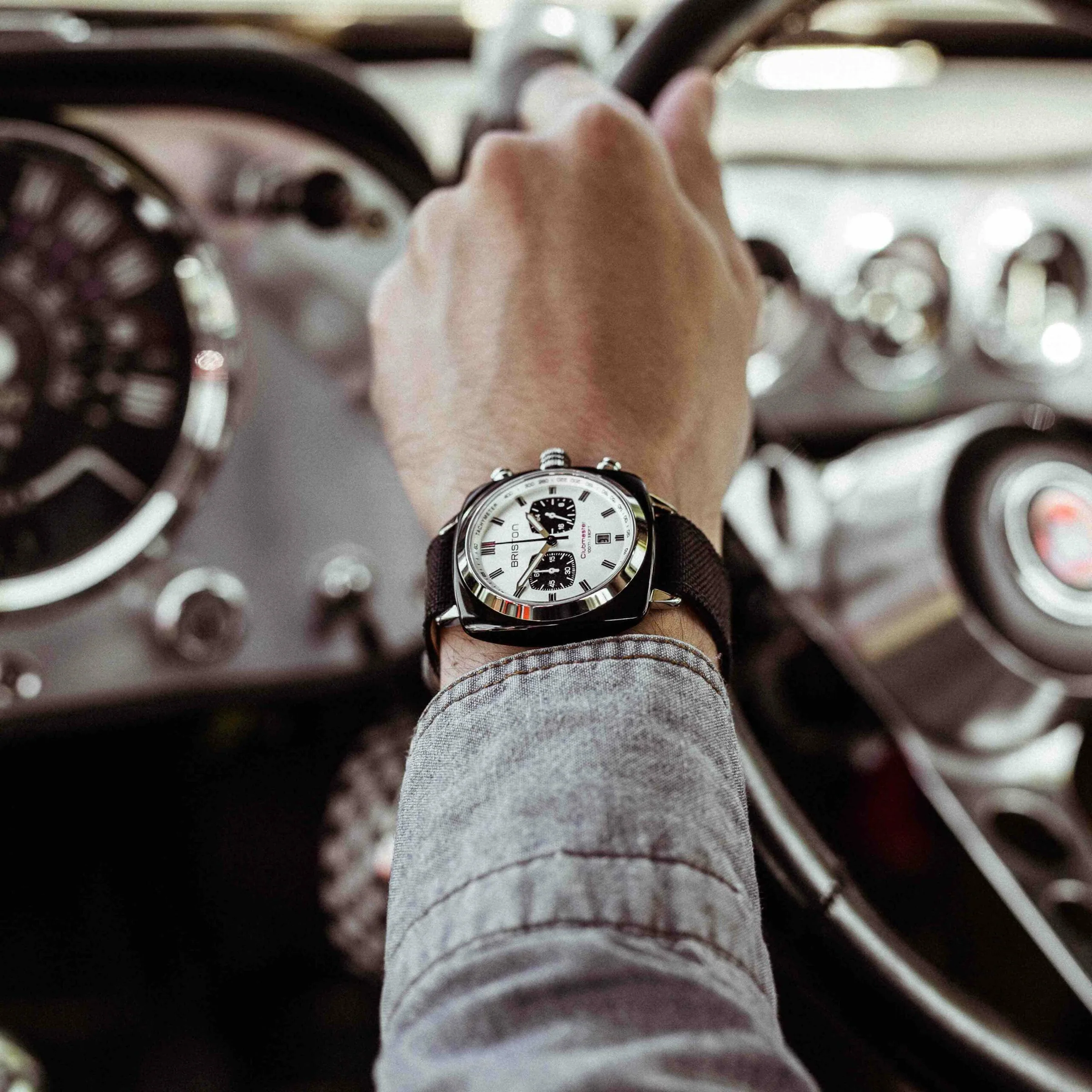 Briston Clubmaster Sport Chrono White