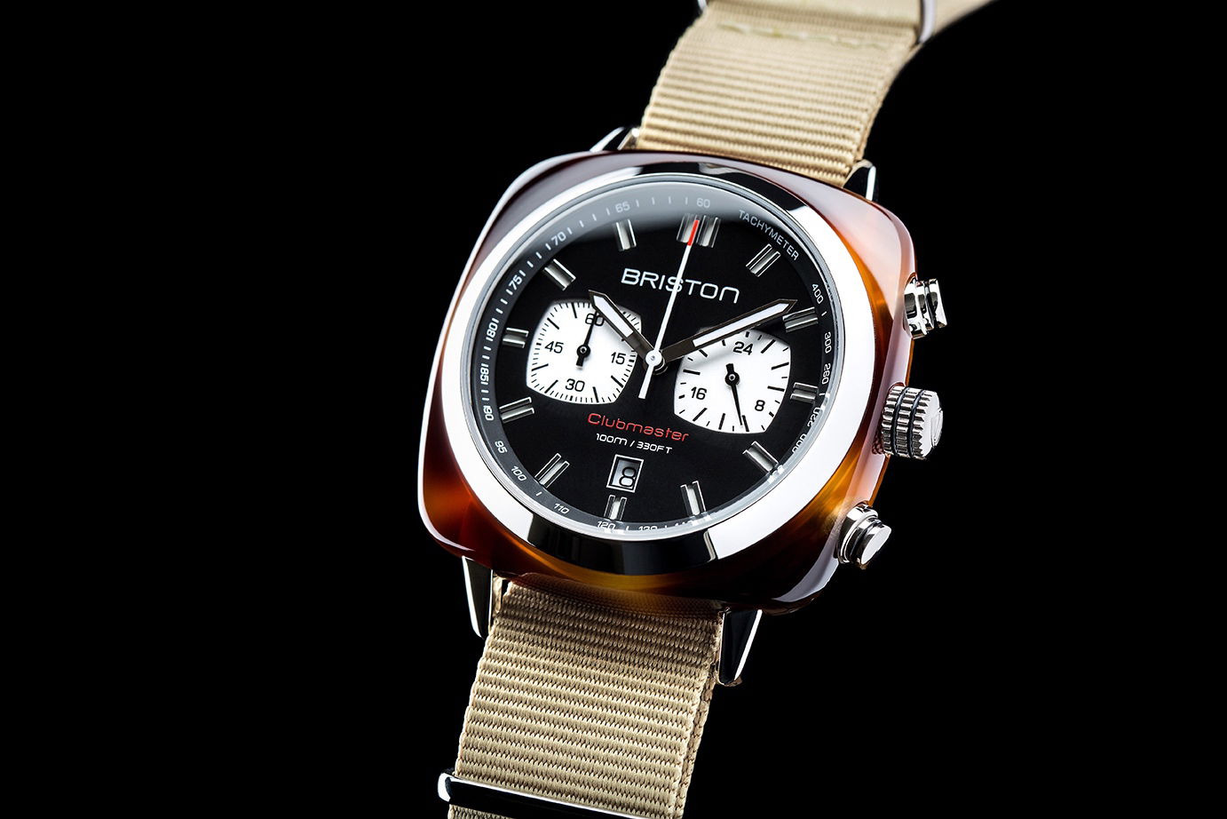 Briston Clubmaster Sport Chrono Black