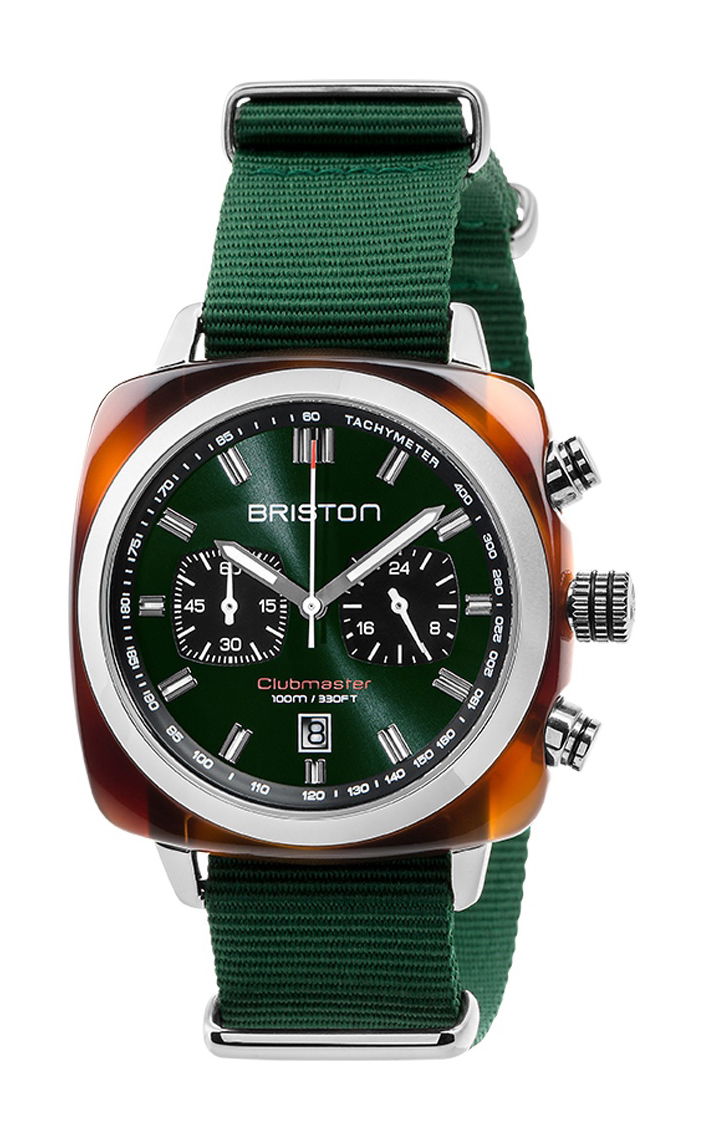 Briston Clubmaster Sport Chrono British Green